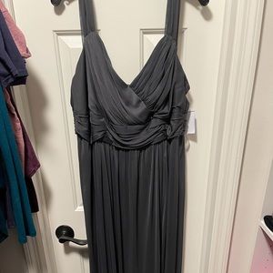 Long Mesh Sweetheart Bridesmaid Dress